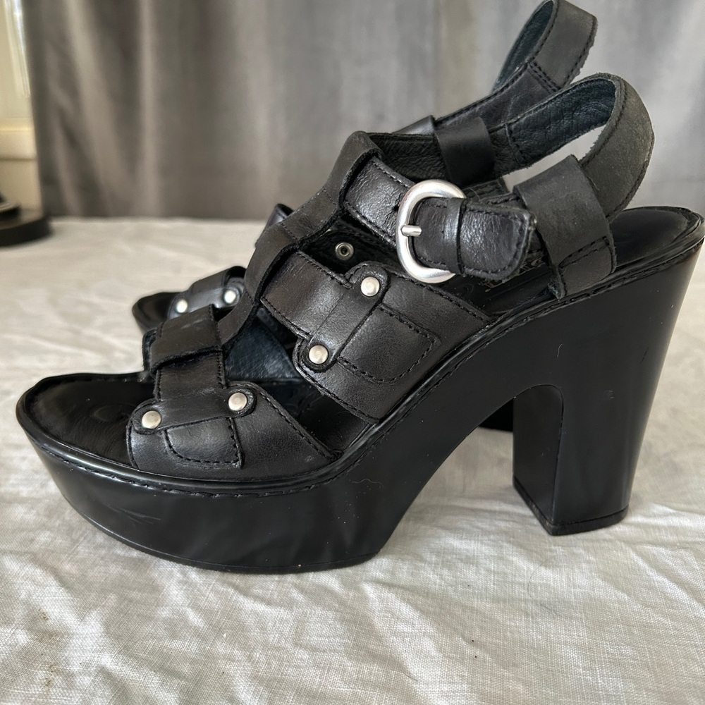 Black Platform Sandals - image 1